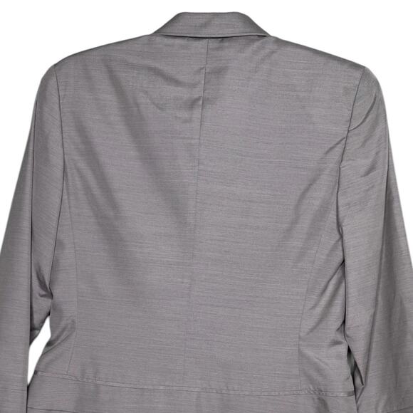 Narciso Rodriguez Womens Light Grey Made in Italy Silk Blazer - Picture 4 of 11